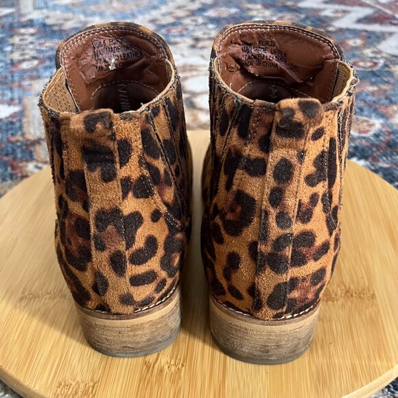 A Rider Girl Leopard Print Faux Suede Booties, Women's Size EU 39; US 8.5 - Picture 5 of 10